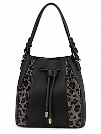 Leopar Desenli El Çantası