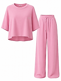 Oversize Crop İkili Takım